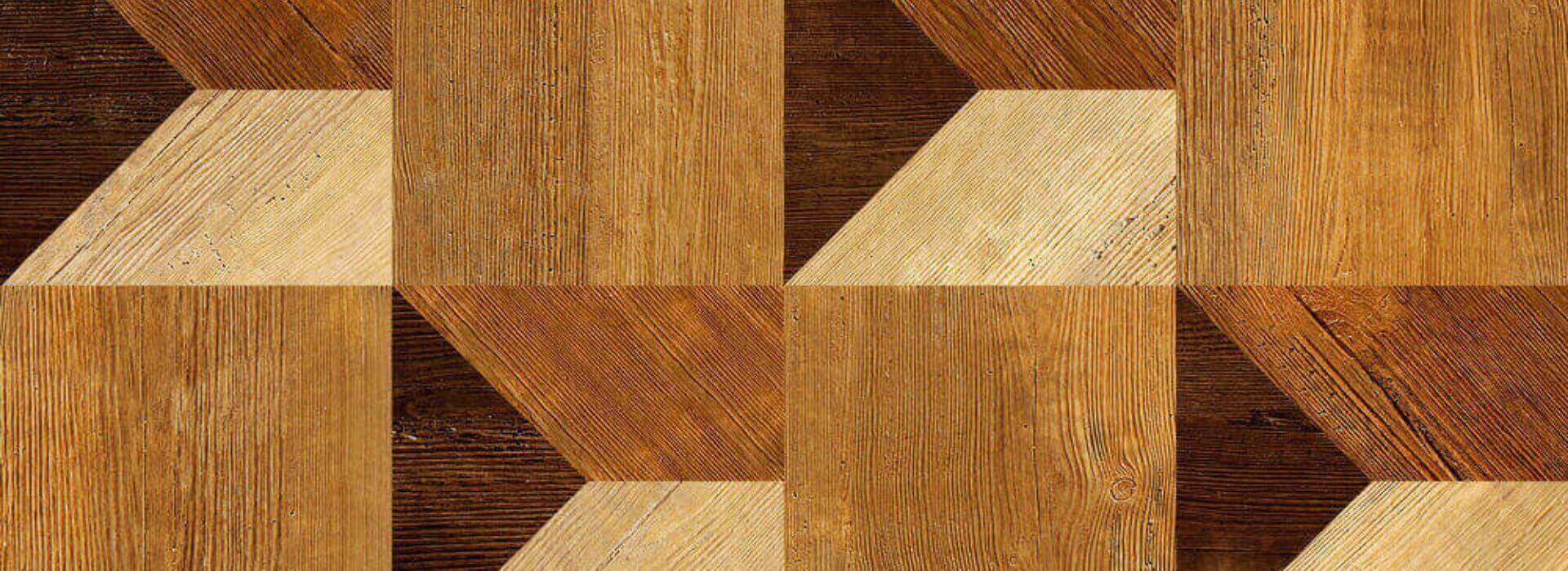 Experience Classic Charm with Marquetry Parquet-Effect Tiles