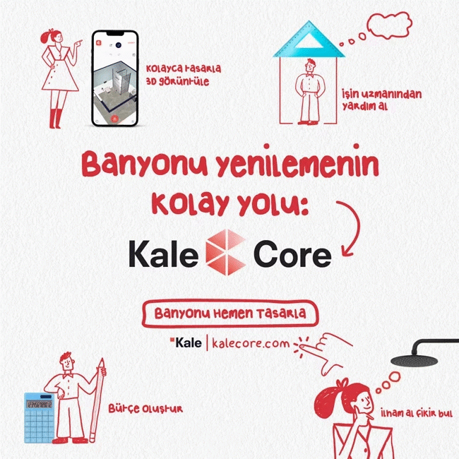 Kale Introduces Türkiye’s First Bathroom Design Application: Kale Core