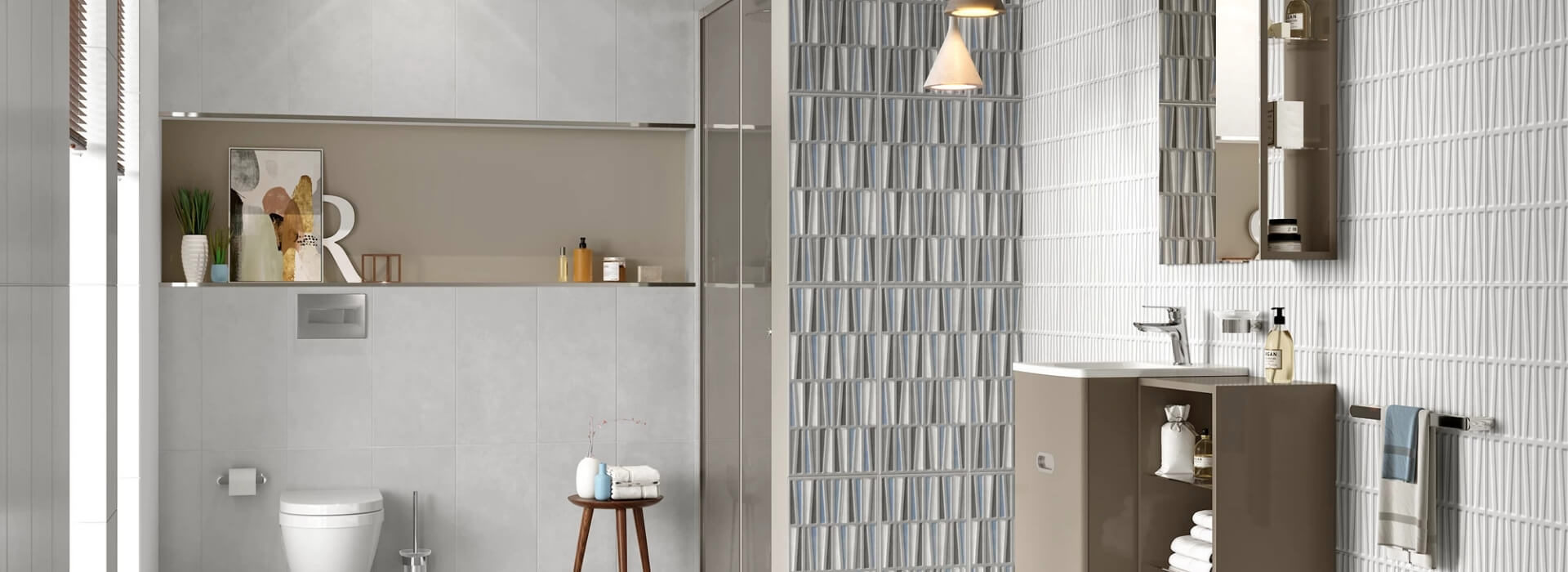A Three-Dimensional Update for Surfaces: Fluted Tiles