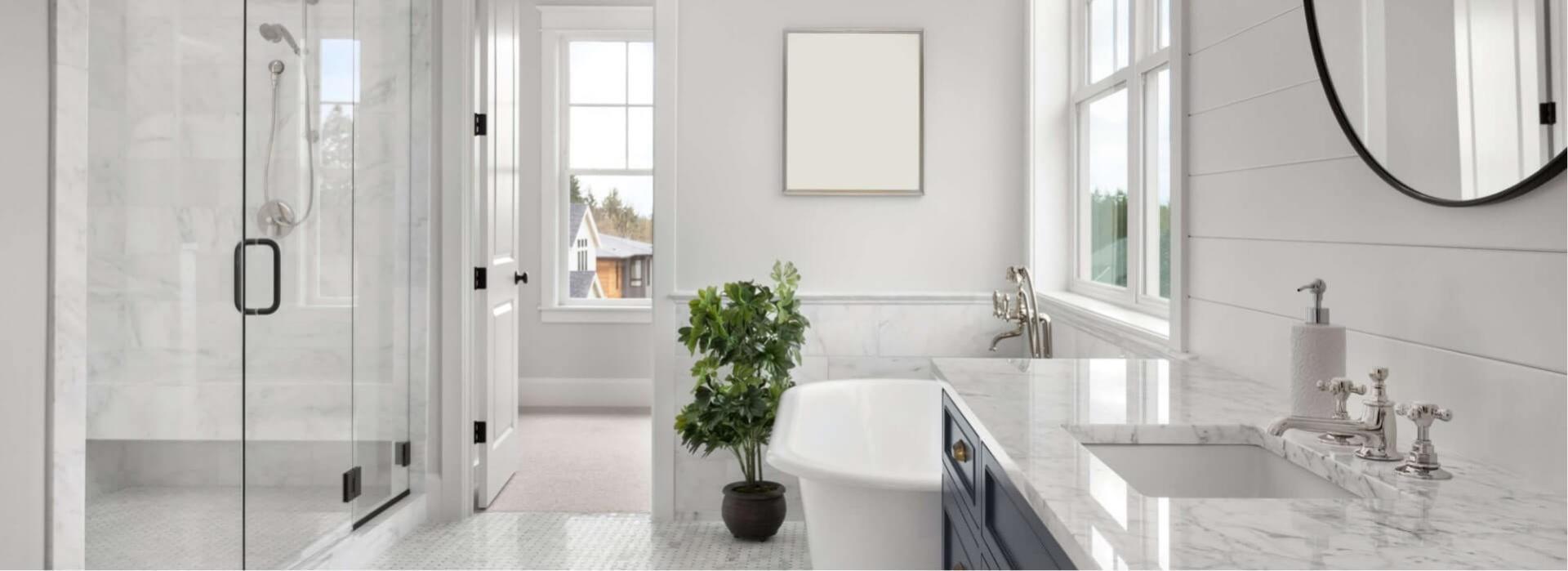 White Bathrooms That Express Purity and Hygiene