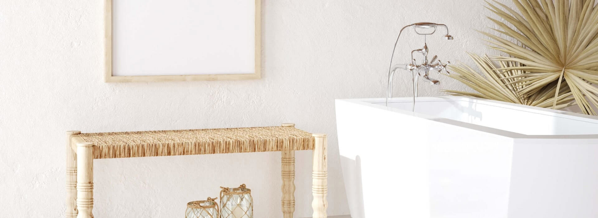 A Mediterranean Boho Breeze for Bathrooms