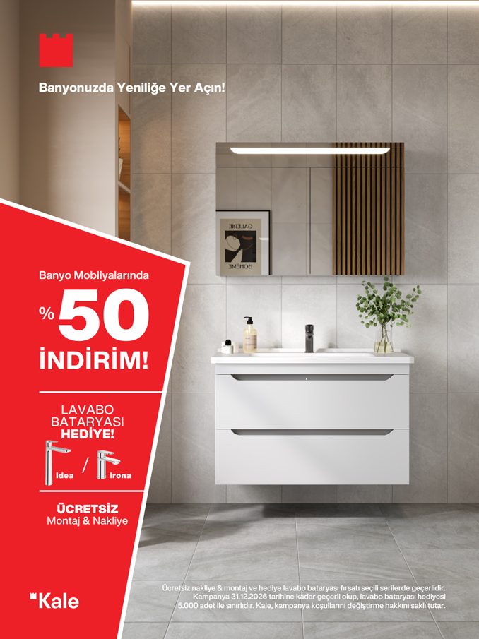 Banyo Mobilyalarında %50 İndirim Fırsatı Başladı!